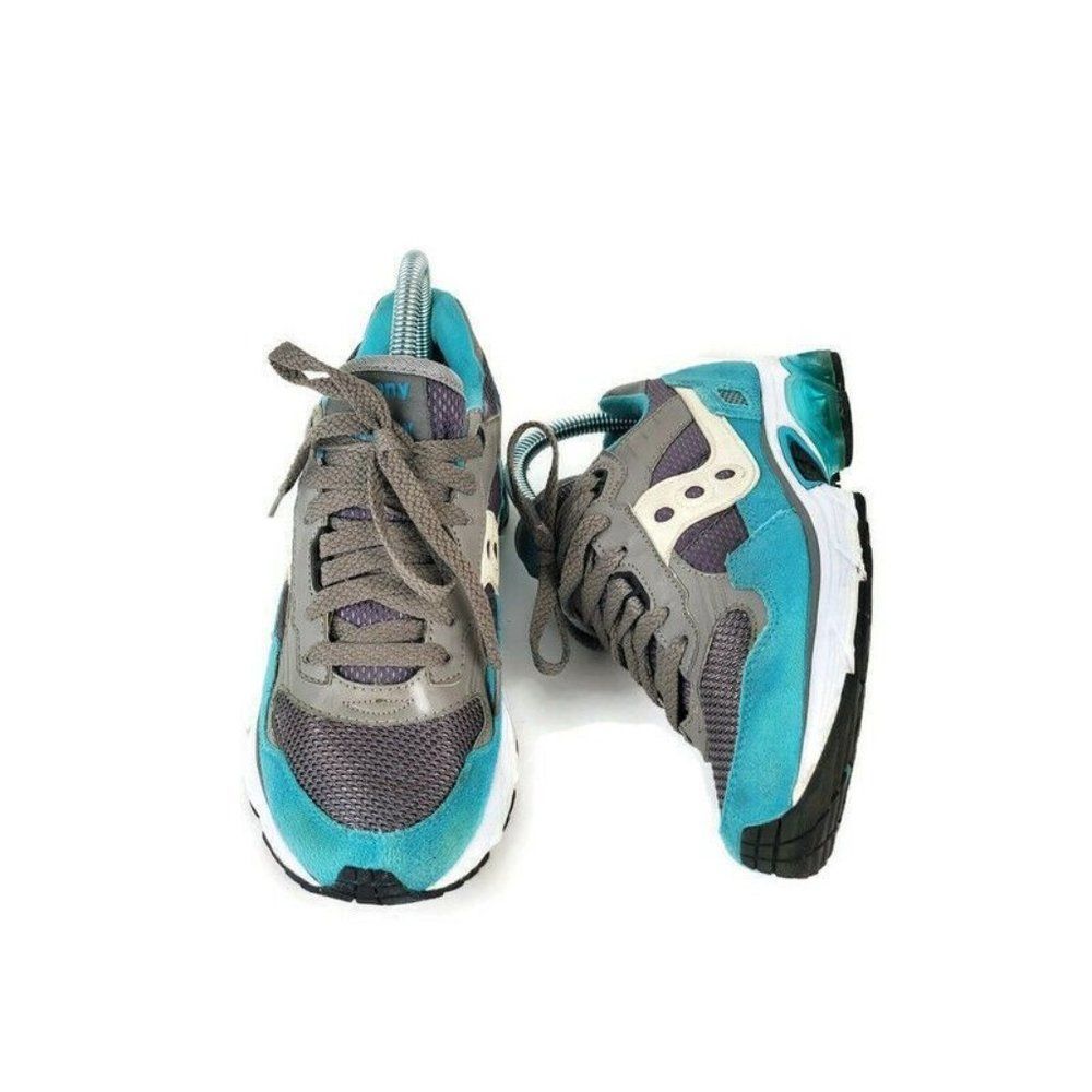 Saucony Shadow 2010 Grey Teal 60060 9 Womens Running Shoes Size 7